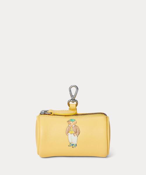 Polo ベア レザー シリンダー コイン ポーチ（コインケース）｜POLO