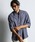The DUFFER of ST.GEORGE�i�U�_�t�@�[�I�u�Z���g�W���[�W�j�́uC/L CHAMBRAY 3Q SHIRT�F�Ȗ��V�����u���[ 5���� �V���c�i�V���c/�u���E�X�j�v�b�l�C�r�[