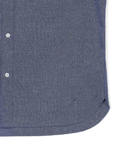 The DUFFER of ST.GEORGE(ザダファーオブセントジョージ)の「C/L CHAMBRAY 3Q SHIRT:綿麻シャンブレー 5分袖 シャツ(シャツ/ブラウス・メンズ・ブラック/ネイビー/キナリ・SMALL/MEDIUM/LARGE/X-LARGE)」の19枚目の写真
