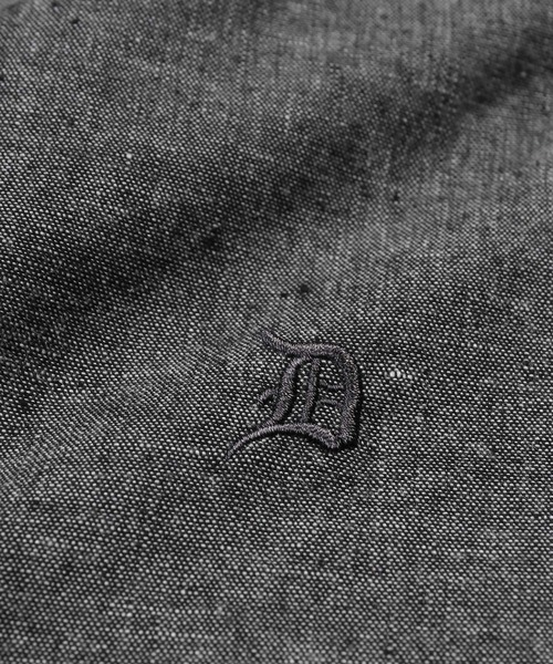 The DUFFER of ST.GEORGE(ザダファーオブセントジョージ)の「C/L CHAMBRAY 3Q SHIRT:綿麻シャンブレー 5分袖 シャツ(シャツ/ブラウス・メンズ・ブラック/ネイビー/キナリ・SMALL/MEDIUM/LARGE/X-LARGE)」の20枚目の写真