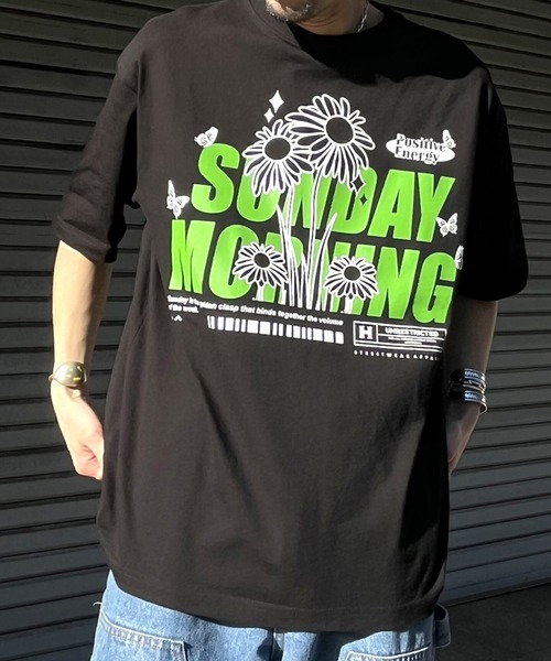 RGY(アールジーワイ)の「【RGY】SUNDAY MORNINGビッグシルエットTシャツ(Tシャツ/カットソー・メンズ・ネイビー/ホワイト/ブラック・MEDIUM/LARGE)」の18枚目の写真