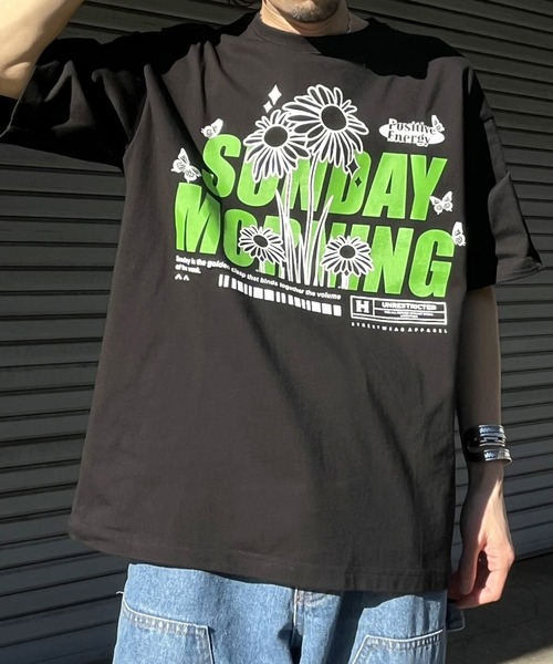 RGY(アールジーワイ)の「【RGY】SUNDAY MORNINGビッグシルエットTシャツ(Tシャツ/カットソー・メンズ・ネイビー/ホワイト/ブラック・MEDIUM/LARGE)」の17枚目の写真
