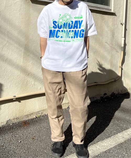 RGY(アールジーワイ)の「【RGY】SUNDAY MORNINGビッグシルエットTシャツ(Tシャツ/カットソー・メンズ・ネイビー/ホワイト/ブラック・MEDIUM/LARGE)」の8枚目の写真
