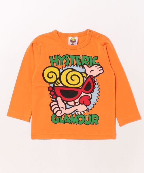 HYSTERIC MINI（ヒステリックミニ）の「POP UP MINI 長袖Tシャツ（Tシャツ/カットソー・キッズ・ライトピンク/ブラック/オレンジ/ホワイト・80/90）」の2枚目の写真