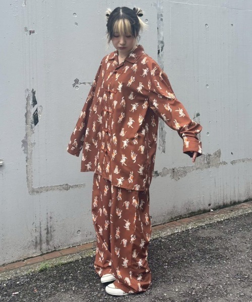 Candy Stripper（キャンディストリッパー）の「PRANK CATS CHINA シャツ（シャツ/ブラウス・レディース・パープル/ブラウン/ブラック・FREE）」の14枚目の写真