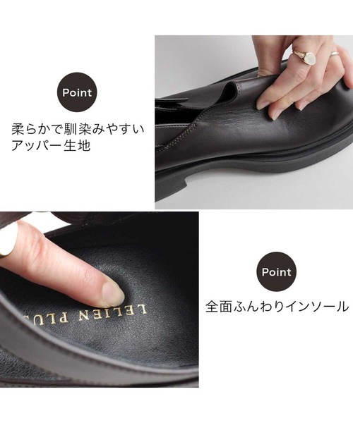 AmiAmi(アミアミ)の「バックベルト付きクロッグシューズ/スクエアトゥ サボ(サンダル・レディース・ブラック/ダークブラウン・23cm/25cm/24.5cm/24cm/23.5cm)」の4枚目の写真