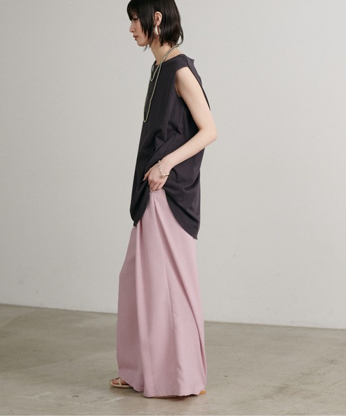 LARUTA（ラルータ）の「【LARUTA】［WEB限定］タンブラーオックス2タックパンツ（スラックス・レディース・グレイッシュベージュ/チャコールグレー/ピンク・MEDIUM）」の7枚目の写真