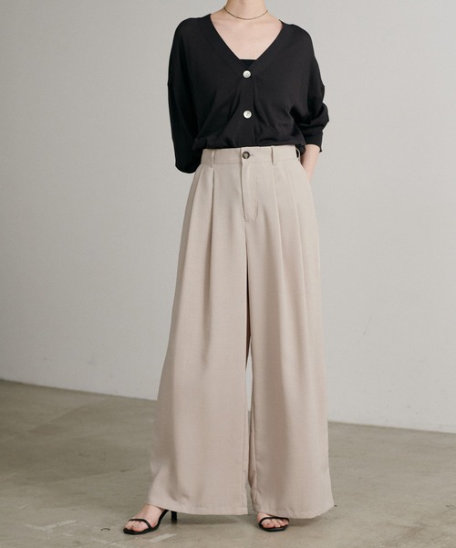 LARUTA（ラルータ）の「【LARUTA】［WEB限定］タンブラーオックス2タックパンツ（スラックス・レディース・グレイッシュベージュ/チャコールグレー/ピンク・MEDIUM）」の17枚目の写真