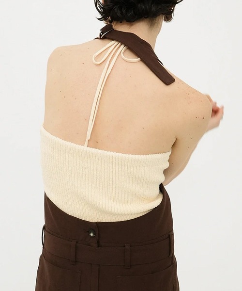 CLANE HEATHER COTTON KNIT TUBETOP 18106-2232（その他トップス