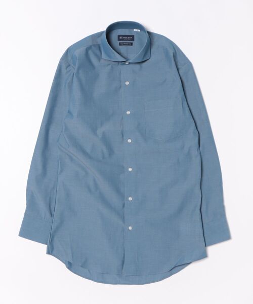 TOKYO SHIRTS(トウキョウシャツ)の「【超形態安定】 形態安定ノンアイロン ホリゾンタルワイド 長袖ビジネスワイシャツ(ビジネスシャツ・メンズ・ブルー・首回り43cm-裄丈82cm/首回り43cm-裄丈86cm/首回り37cm-裄丈80cm/首回り39cm-裄丈80cm/首回り39cm-裄丈84cm/首回り41cm-裄丈82cm/首回り41cm-裄丈86cm/首回り42cm-裄丈82cm/首回り42cm-裄丈86cm)」の6枚目の写真