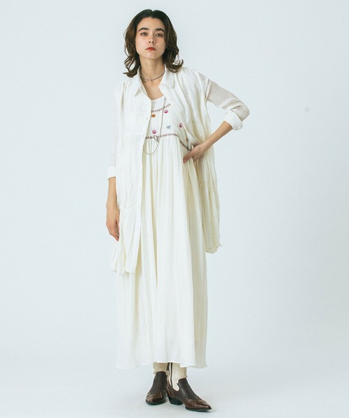 HLAADA（フラーダ）の「(HLAADA for ROSE BUD)EMBROIDERY SLIP DRESS（ワンピース・レディース・ブラック/オフホワイト・ONE SIZE）」の12枚目の写真