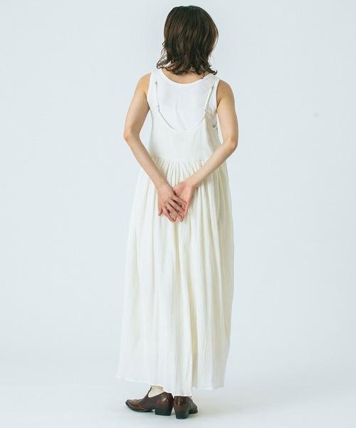 HLAADA（フラーダ）の「(HLAADA for ROSE BUD)EMBROIDERY SLIP DRESS（ワンピース・レディース・ブラック/オフホワイト・ONE SIZE）」の8枚目の写真