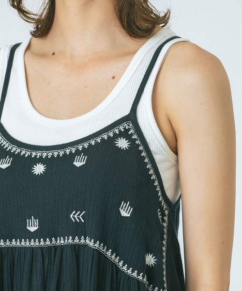 HLAADA（フラーダ）の「(HLAADA for ROSE BUD)EMBROIDERY SLIP DRESS（ワンピース・レディース・ブラック/オフホワイト・ONE SIZE）」の19枚目の写真