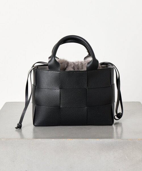 Jena espace merveilleux（ジェナ　エスパスメルヴェイユ）の「マルチWAYファーバッグ（トートバッグ・レディース・ブラック/モカ・FREE）」の6枚目の写真