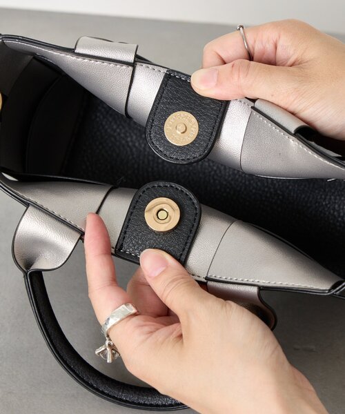 Jena espace merveilleux（ジェナ　エスパスメルヴェイユ）の「マルチWAYファーバッグ（トートバッグ・レディース・ブラック/モカ・FREE）」の10枚目の写真