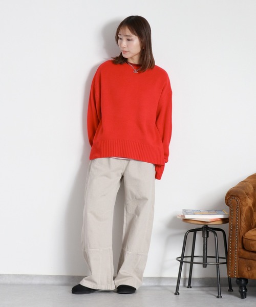 cepo(セポ)の「リメイクライク ワークデニムペインターパンツ(デニムパンツ・レディース・ブラウン/ブルー系3/チャコール/オフホワイト/ピンク・M/L/S)」の2枚目の写真