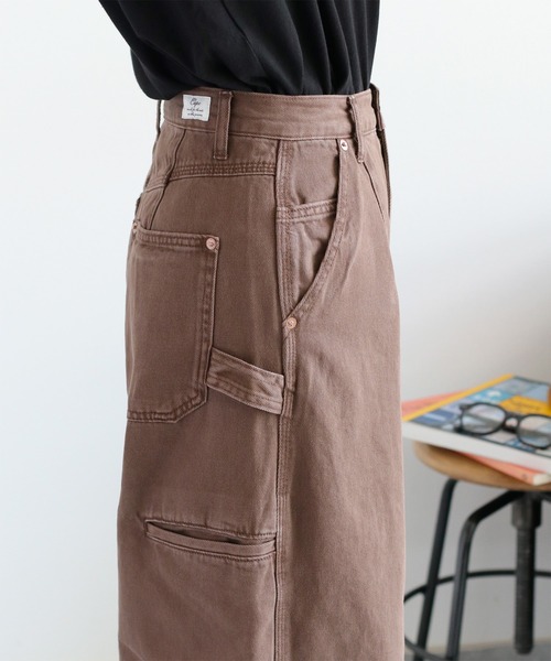 cepo（セポ）の「リメイクライク ワークデニムペインターパンツ（デニムパンツ・レディース・ブラウン/ブルー系3/チャコール・M/L/S）」の13枚目の写真