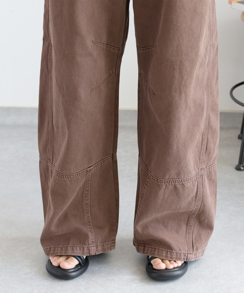 cepo（セポ）の「リメイクライク ワークデニムペインターパンツ（デニムパンツ・レディース・ブラウン/ブルー系3/チャコール・M/L/S）」の16枚目の写真