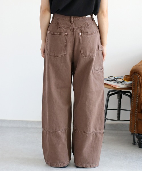 cepo（セポ）の「リメイクライク ワークデニムペインターパンツ（デニムパンツ・レディース・ブラウン/ブルー系3/チャコール・M/L/S）」の11枚目の写真