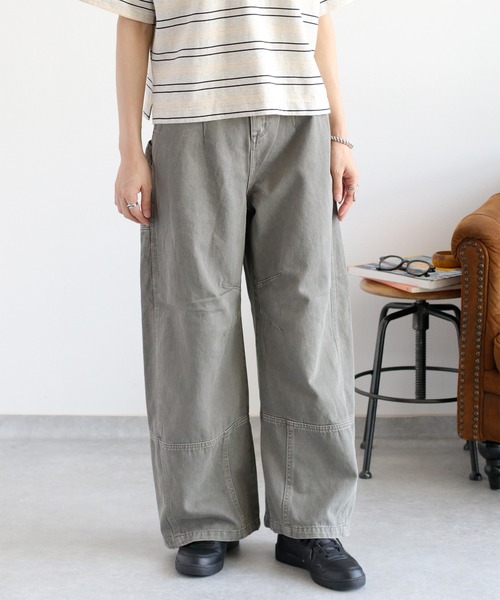 cepo（セポ）の「リメイクライク ワークデニムペインターパンツ（デニムパンツ・レディース・ブラウン/ブルー系3/チャコール・M/L/S）」の5枚目の写真