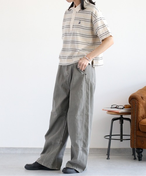 cepo（セポ）の「リメイクライク ワークデニムペインターパンツ（デニムパンツ・レディース・ブラウン/ブルー系3/チャコール・M/L/S）」の17枚目の写真