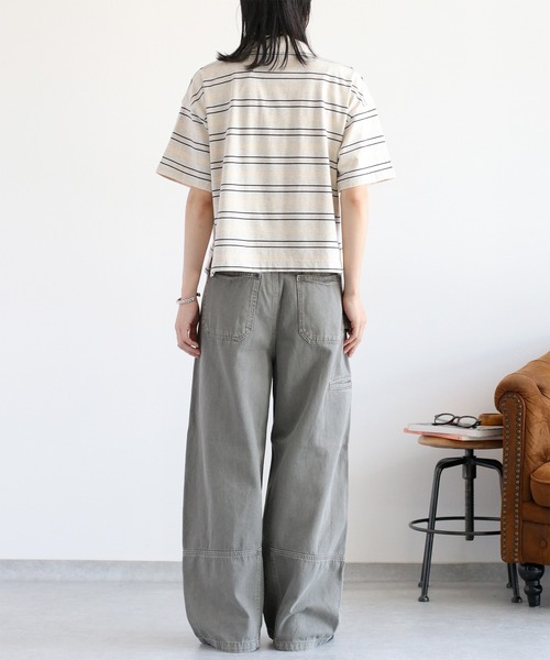 cepo（セポ）の「リメイクライク ワークデニムペインターパンツ（デニムパンツ・レディース・ブラウン/ブルー系3/チャコール・M/L/S）」の18枚目の写真