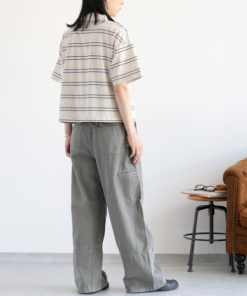 cepo（セポ）の「リメイクライク ワークデニムペインターパンツ（デニムパンツ・レディース・ブラウン/ブルー系3/チャコール・M/L/S）」の19枚目の写真