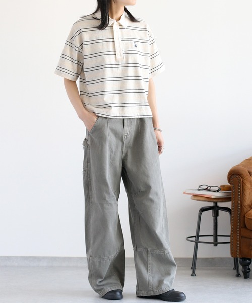 cepo（セポ）の「リメイクライク ワークデニムペインターパンツ（デニムパンツ・レディース・ブラウン/ブルー系3/チャコール・M/L/S）」の20枚目の写真