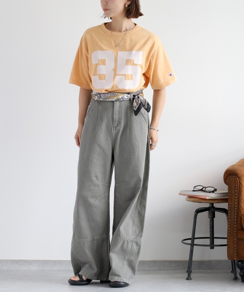 cepo（セポ）の「リメイクライク ワークデニムペインターパンツ（デニムパンツ・レディース・ブラウン/ブルー系3/チャコール・M/L/S）」の21枚目の写真