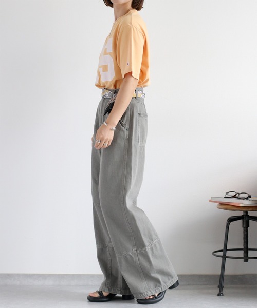 cepo（セポ）の「リメイクライク ワークデニムペインターパンツ（デニムパンツ・レディース・ブラウン/ブルー系3/チャコール・M/L/S）」の22枚目の写真