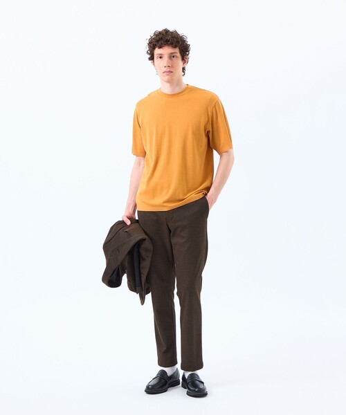 MACKINTOSH PHILOSOPHY（ﾏｯｷﾝﾄｯｼｭ ﾌｨﾛｿﾌｨｰ）の「30/1ミニカノコ クルーネック半袖ニットTシャツ（ニット/セーター・メンズ・ダークネイビー/ブルー系その他3/ベージュ系その他/オレンジ系その他2・40/38/42）」の13枚目の写真