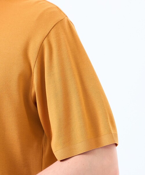 MACKINTOSH PHILOSOPHY（ﾏｯｷﾝﾄｯｼｭ ﾌｨﾛｿﾌｨｰ）の「30/1ミニカノコ クルーネック半袖ニットTシャツ（ニット/セーター・メンズ・ダークネイビー/ブルー系その他3/ベージュ系その他/オレンジ系その他2・40/38/42）」の9枚目の写真
