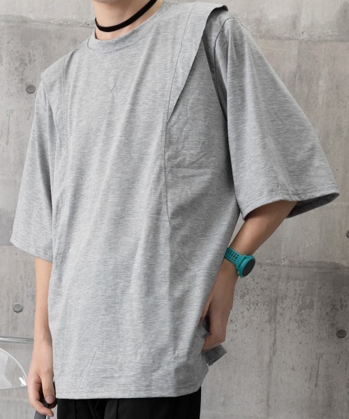 AsaAura(アサオーラ)の「半袖 ワンポイントtシャツ メンズ 夏服(Tシャツ/カットソー・メンズ・ブラック/グレー・FREE)」の15枚目の写真