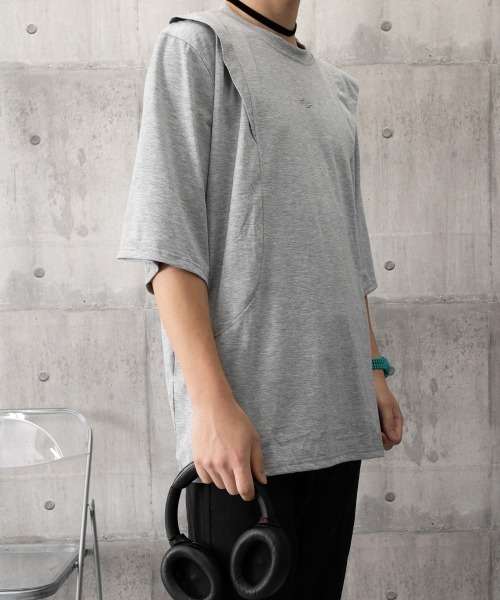AsaAura(アサオーラ)の「半袖 ワンポイントtシャツ メンズ 夏服(Tシャツ/カットソー・メンズ・ブラック/グレー・FREE)」の19枚目の写真
