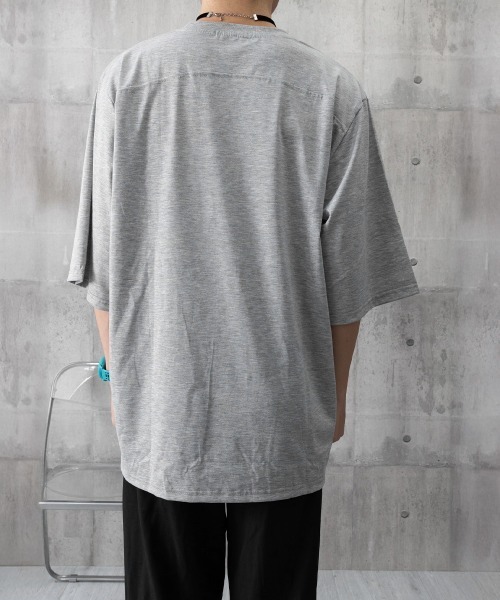 AsaAura(アサオーラ)の「半袖 ワンポイントtシャツ メンズ 夏服(Tシャツ/カットソー・メンズ・ブラック/グレー・FREE)」の20枚目の写真