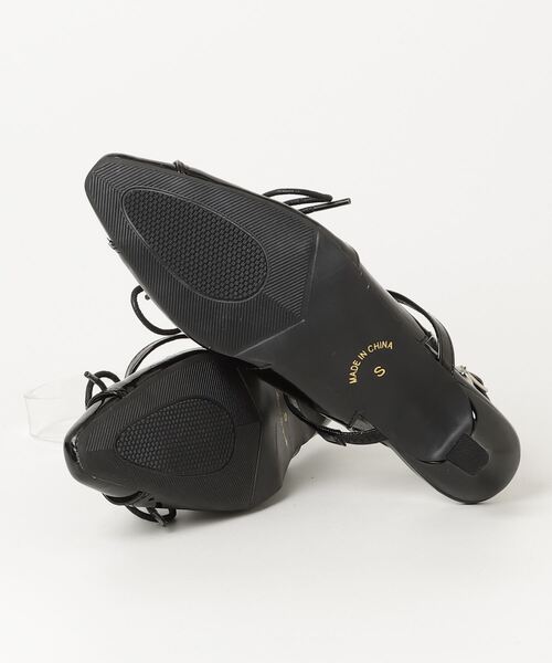 LOVEHUNTER（ラブハンター）の「LOVEHUNTER/スクエアトゥ スリングバック レースアップ パンプス(2241)（パンプス・レディース・シルバー/ブラック/ホワイト・S/M/L/LL）」の8枚目の写真