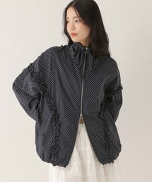 タイムセールビアズリー 肩フリル付きジャケット ブルゾン　ブラック　美品 楽天市場】ジャケットフリル通勤の通販