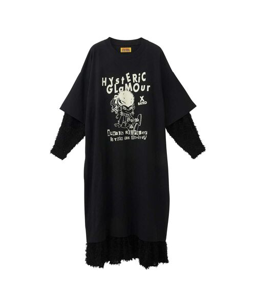 HYSTERIC GLAMOUR 黒 キャミワンピース ヒステリックグラマー 黒 ワンピ HYSTERIC GLAMOUR 黒 キャミ