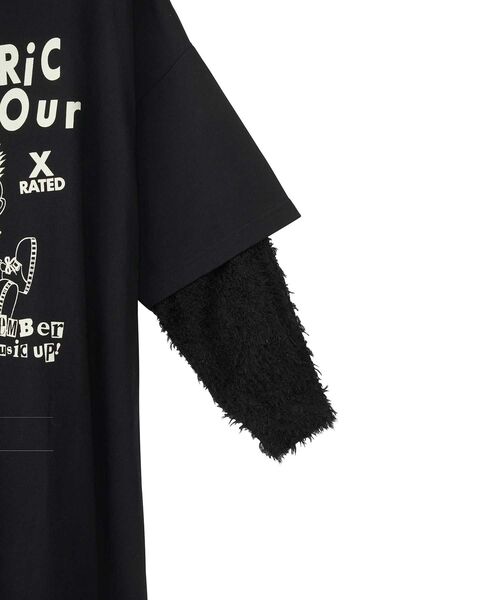 HYSTERIC GLAMOUR(ヒステリックグラマー)の「BAD GIRL SKUNK レイヤードワンピース(ワンピース・レディース・ブラック・FREE)」の4枚目の写真