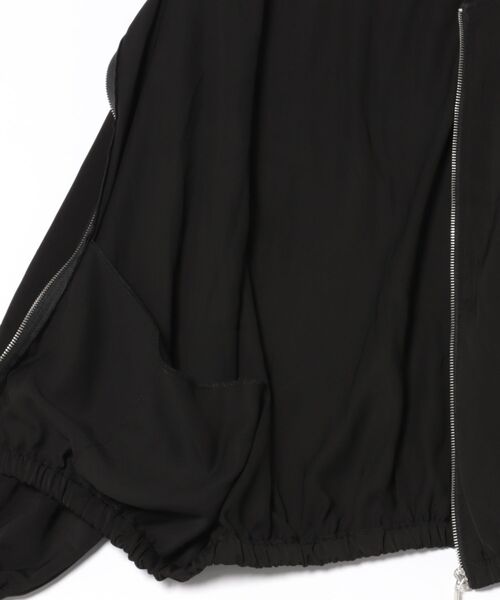 INTERPLANET(インタープラネット)の「【撥水・UV加工】ダブルクロスZIPブルゾン(ブルゾン・レディース・ライトグレー/カーキ/ブラック・FREE/LARGE)」の4枚目の写真