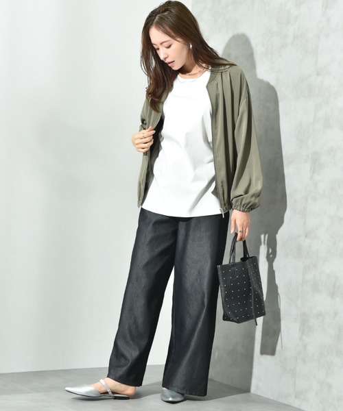 INTERPLANET(インタープラネット)の「【撥水・UV加工】ダブルクロスZIPブルゾン(ブルゾン・レディース・ライトグレー/カーキ/ブラック・FREE/LARGE)」の20枚目の写真