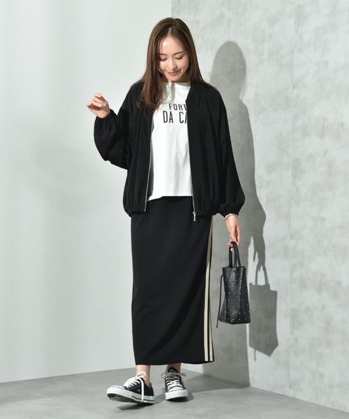 INTERPLANET(インタープラネット)の「【撥水・UV加工】ダブルクロスZIPブルゾン(ブルゾン・レディース・ライトグレー/カーキ/ブラック・FREE/LARGE)」の5枚目の写真