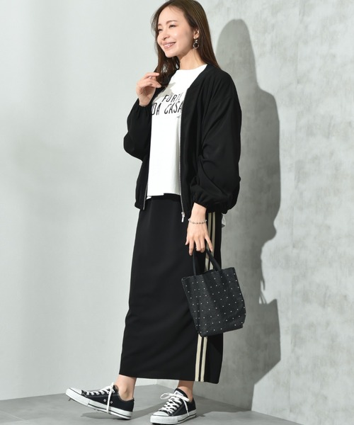 INTERPLANET(インタープラネット)の「【撥水・UV加工】ダブルクロスZIPブルゾン(ブルゾン・レディース・ライトグレー/カーキ/ブラック・FREE/LARGE)」の7枚目の写真