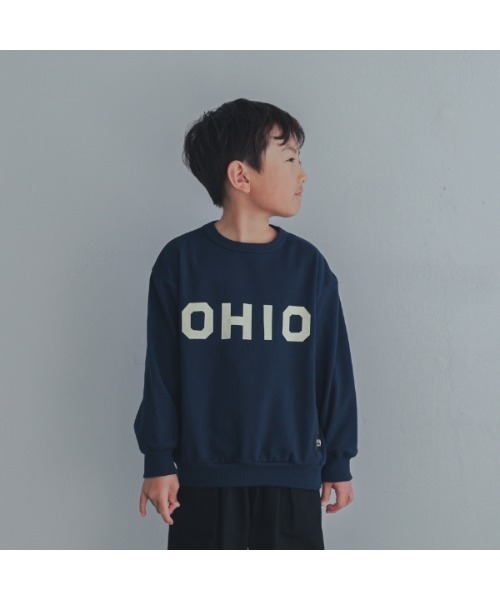 ZERO standerd（ゼロスタンダード）の「ゼロスタンダード OHIO　トレーナー（スウェット・キッズ・ベージュ/ネイビー/レッド・100cm/110cm/120cm/130cm/140cm/150cm/160cm）」の3枚目の写真