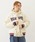 MILKFED.�i�~���N�t�F�h�j�́uSATIN LOGO PATCH QUILTED JACKET�i�X�^�W�����j�v�b�I�t�z���C�g