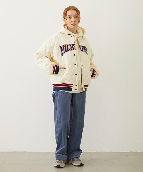 ミルク フェド スタジャン MILKFED. スタジャン ジャケット ミルクフェド MILKFED VARSITY