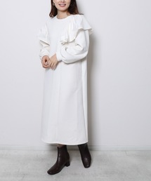 ホワイト 長袖 カットソーワンピース :Re.Verofonna,ヴェロフォンナ Re.Verofonna|ヴェロフォンナのワンピース通販 - ZOZOTOWN