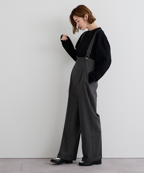 UR'S（ユアーズ）の「ベーシックロングTシャツ（Tシャツ/カットソー・レディース・ブラック/グレー/ホワイト/ダークネイビー・S/M/L）」の16枚目の写真