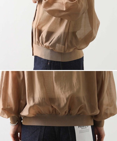 Gready Brilliant（グレディブリリアン）の「シアーシャーリングＶネックカーディガン（カーディガン/ボレロ・レディース・キャメル/ブラック・FREE）」の22枚目の写真