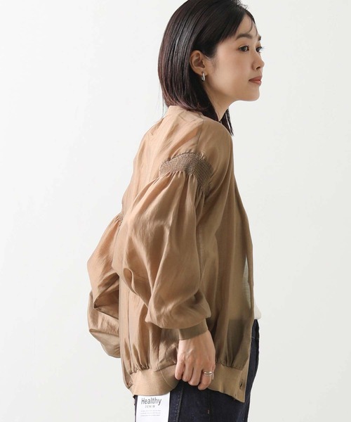 Gready Brilliant（グレディブリリアン）の「シアーシャーリングＶネックカーディガン（カーディガン/ボレロ・レディース・キャメル/ブラック・FREE）」の16枚目の写真